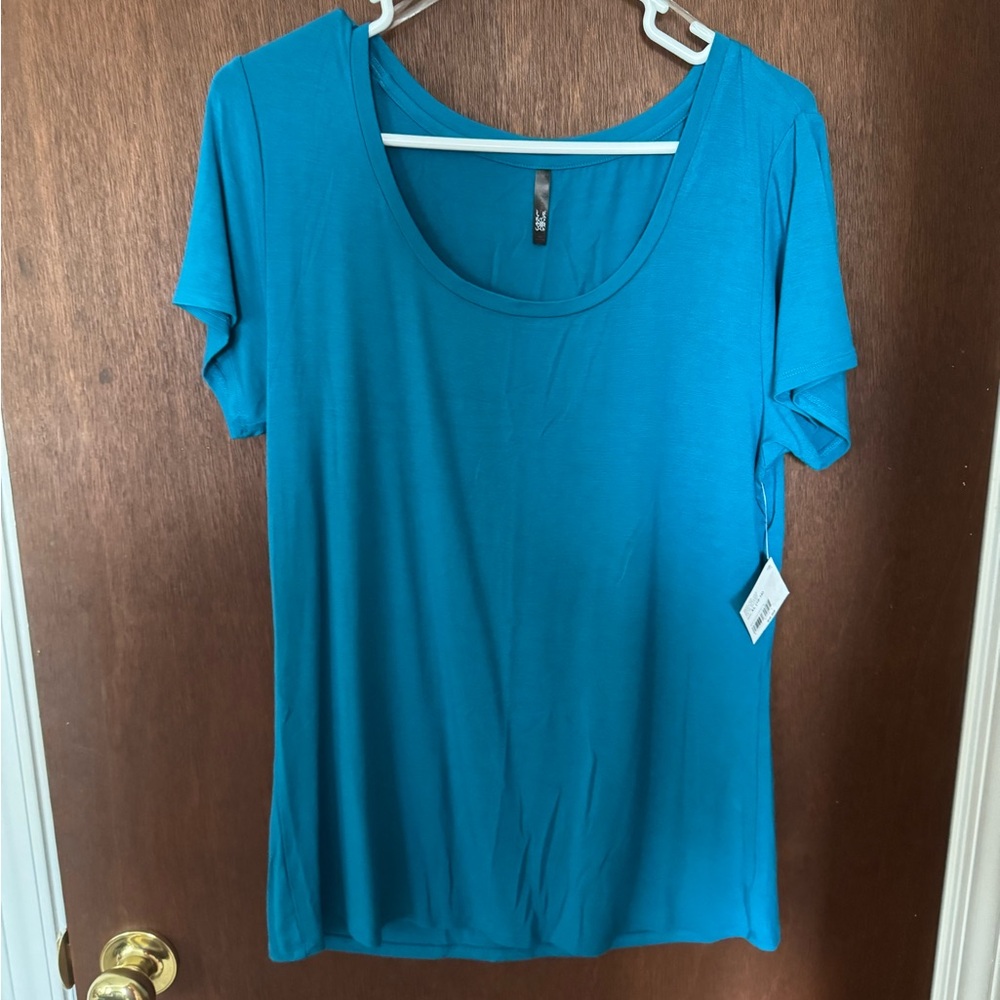 JW Teal Short Sleeve Top
